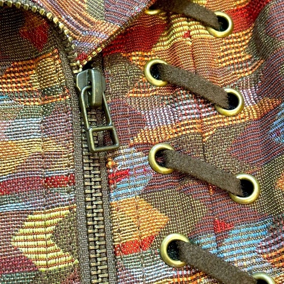 Bianca Nygard Gorgeous Patterned Jacket With Lace Up Details - Picture 10 of 16